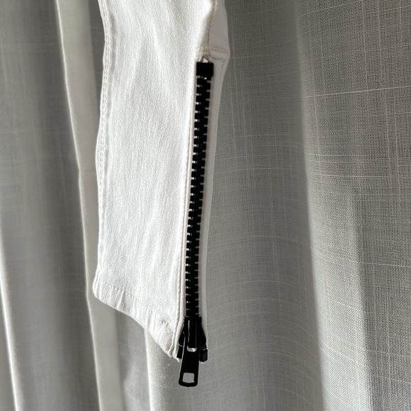 White House black market the skinny ankle jeans in white Sz 2 - Picture 4 of 8